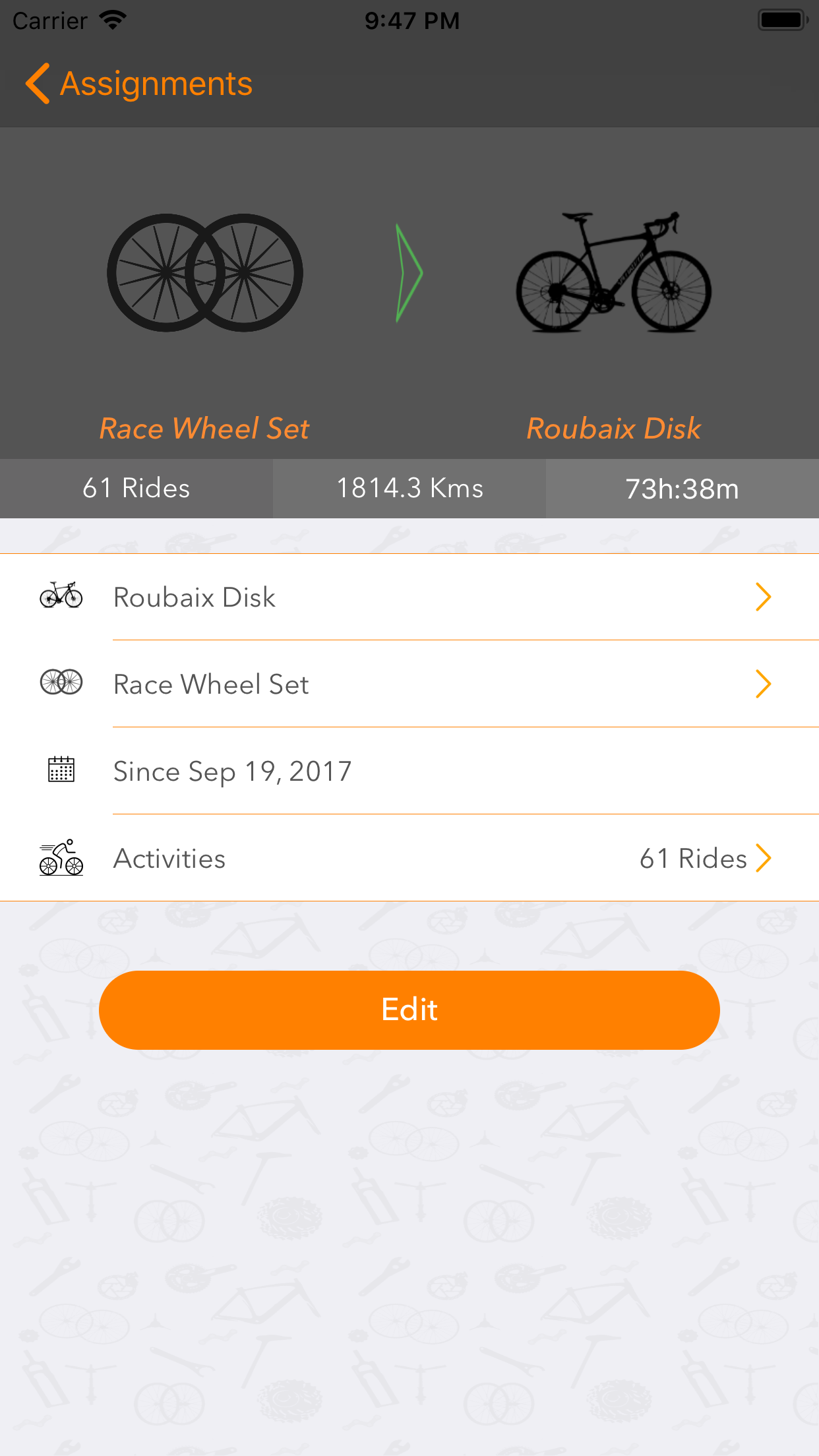bicycle mileage tracker